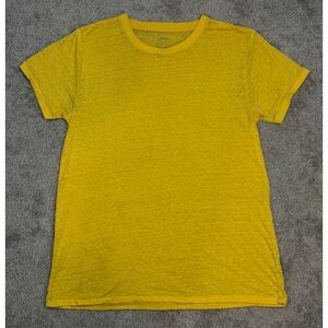Urban Outfitters‎ Woman's Sz Large Yellow Basic Cotton T-Shirt Casual Summer Tee